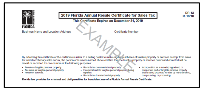 Sample of a Reseller License