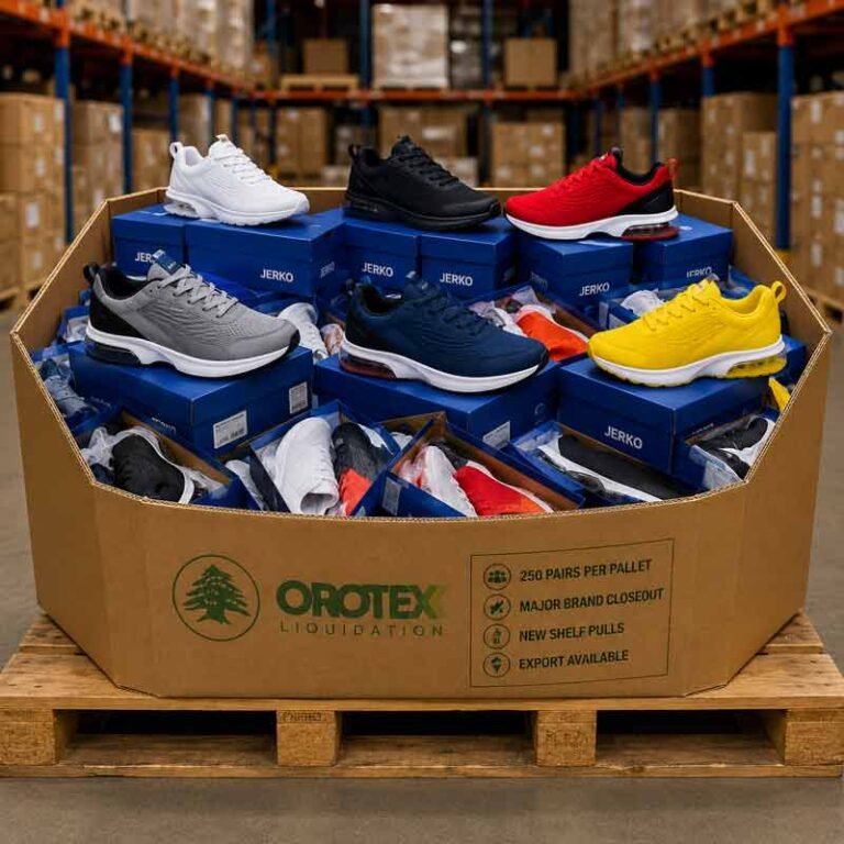 Overstock bulk shoe liquidation pallets