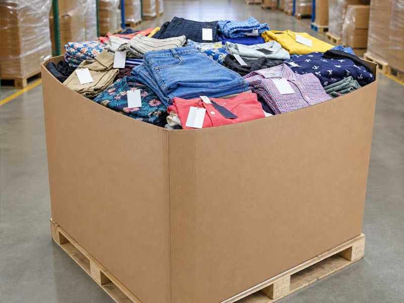 Apparel liquidation pallets